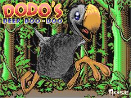 Title screen of Dodo's Deep Doo-doo on the Commodore 64.