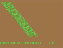 Title screen of Domino (Robtek Ltd.) on the Commodore 64.