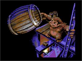 Title screen of Donkey Kong Arcade (2016) on the Commodore 64.