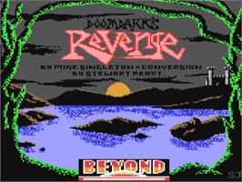 Title screen of Doomdark's Revenge on the Commodore 64.