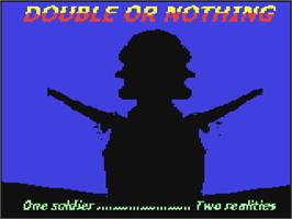 Title screen of Double Or Nothing on the Commodore 64.
