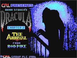 Title screen of Dracula / Nighthunter (Preview) on the Commodore 64.