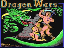 Title screen of Dragon Wars on the Commodore 64.