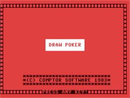Title screen of Draw Poker (Dave Howe) on the Commodore 64.