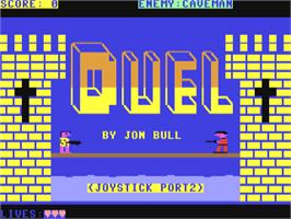 Title screen of Duel (Quicksilva) on the Commodore 64.