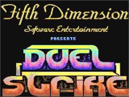 Title screen of Duel Strike on the Commodore 64.
