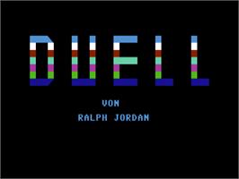 Title screen of Duell on the Commodore 64.
