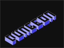 Title screen of Dungeon (Public Domain) on the Commodore 64.