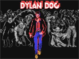 Title screen of Dylan Dog: Gli Uccisori on the Commodore 64.
