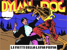 Title screen of Dylan Dog - The Full Moon Nights on the Commodore 64.