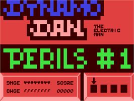 Title screen of Dynamo Dan - The Electric Man on the Commodore 64.