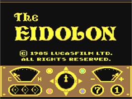 Title screen of Eidolon, The on the Commodore 64.