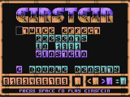 Title screen of Einstein on the Commodore 64.