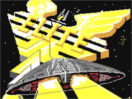 Title screen of Elite on the Commodore 64.