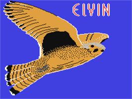 Title screen of Elvin - Antics on the Commodore 64.