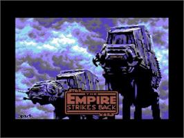 Title screen of Empire Strikes Back, The (2021) on the Commodore 64.