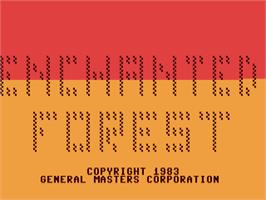 Title screen of Enchanted Forest on the Commodore 64.