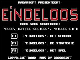 Title screen of Endless on the Commodore 64.