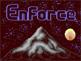 Title screen of Enforce on the Commodore 64.