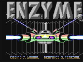Title screen of Enzyme (CP Verlag) on the Commodore 64.