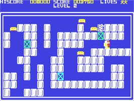 Title screen of Eskimo Eddie on the Commodore 64.