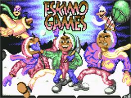 Title screen of Eskimo Games on the Commodore 64.