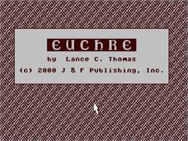 Title screen of Euchre on the Commodore 64.