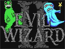 Title screen of Evil Wizard 2 on the Commodore 64.