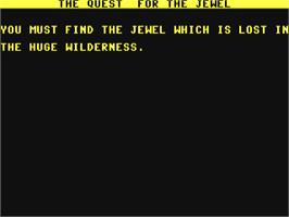 Title screen of Explorer - The Quest For The Jewel on the Commodore 64.