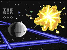 Title screen of Explosion on the Commodore 64.