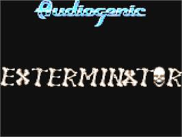 Title screen of Exterminator (Bubble Bus Software) on the Commodore 64.