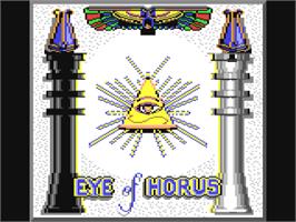Title screen of Eye Of Horus on the Commodore 64.