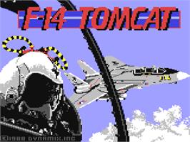 Title screen of F-14 Tomcat on the Commodore 64.