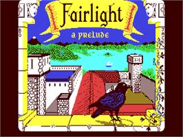Title screen of Fairlight: A Prelude on the Commodore 64.