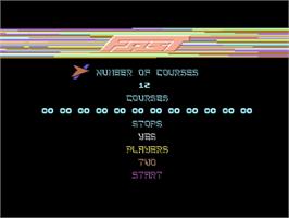Title screen of Fast on the Commodore 64.