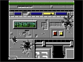Title screen of Federation on the Commodore 64.