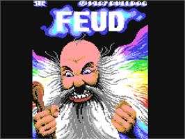 Title screen of Feud on the Commodore 64.