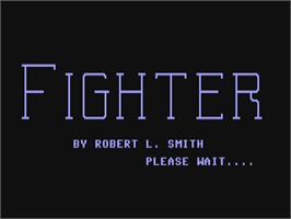 Title screen of Fighter on the Commodore 64.