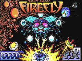 Title screen of Firefly on the Commodore 64.