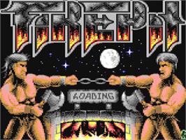 Title screen of Firepit on the Commodore 64.