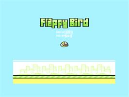 Title screen of Flappy Bird on the Commodore 64.