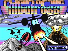 Title screen of Flight Of The Albatross on the Commodore 64.