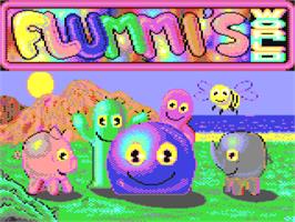 Title screen of Flummi's World on the Commodore 64.