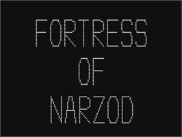 Title screen of Fortress Of Narzod on the Commodore 64.