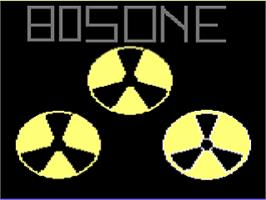 Title screen of Foton on the Commodore 64.
