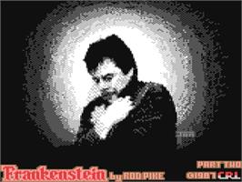 Title screen of Frankenstein (CRL) on the Commodore 64.