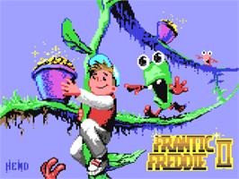 Title screen of Frantic Freddie 2 on the Commodore 64.