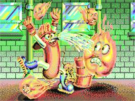 Title screen of Frantic Freddy on the Commodore 64.