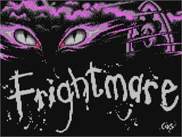 Title screen of Frightmare on the Commodore 64.