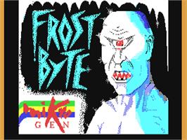 Title screen of Frost Byte on the Commodore 64.